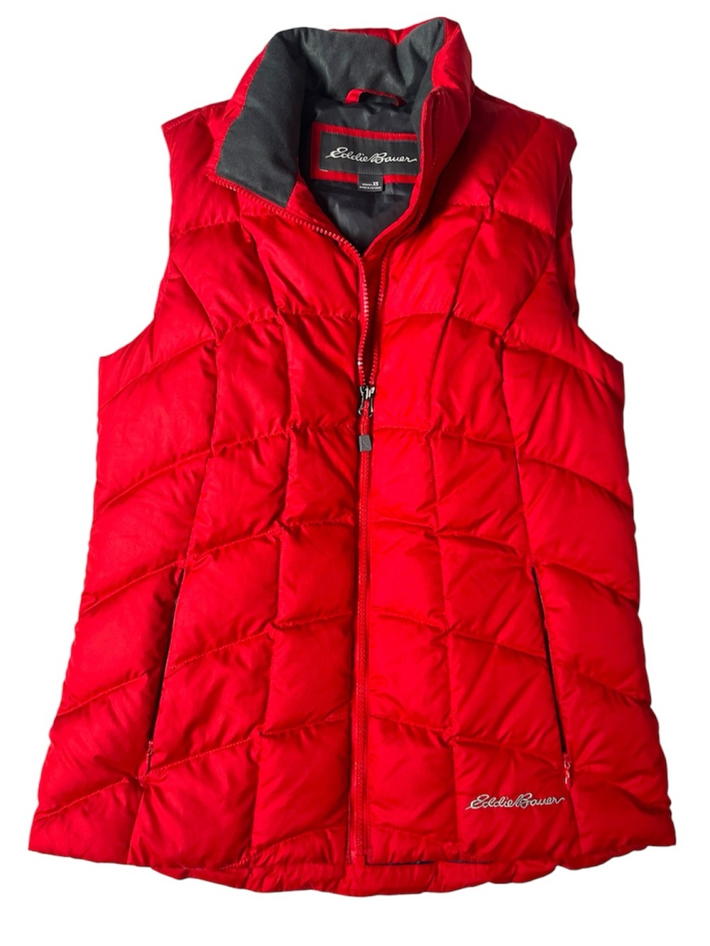 Eddie Bauer Women’s Red Puffer Vest XS